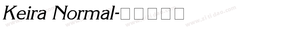 Keira Normal字体转换